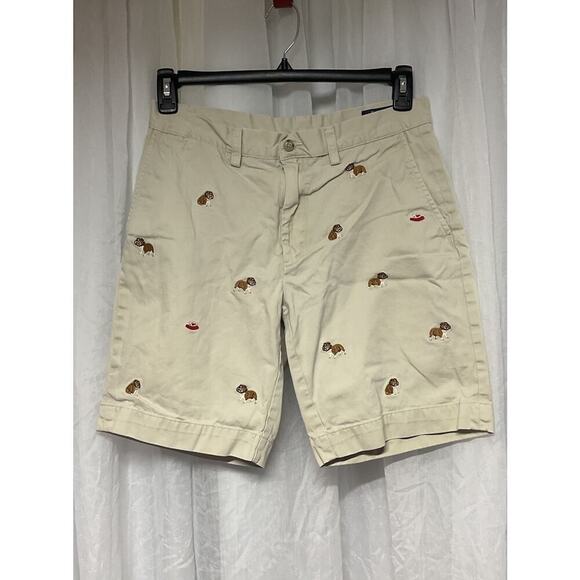 Polo Ralph Lauren Bulldog Embroidered Classic Fit Chino Short Mens Size 30 - Picture 1 of 11